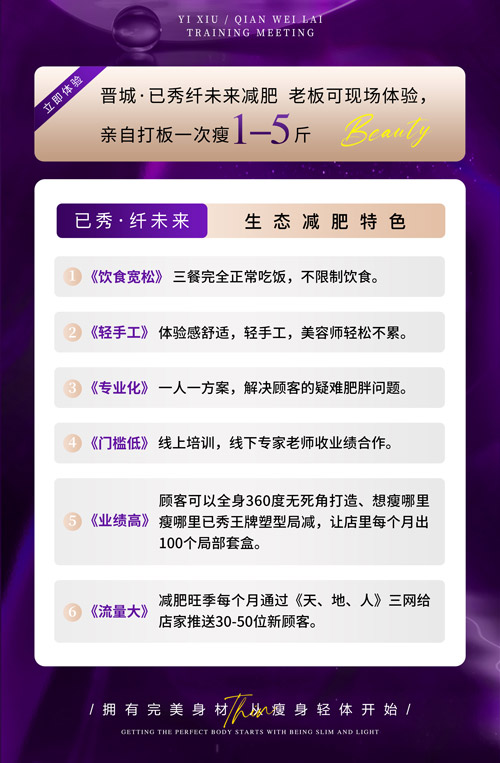 已秀减肥店如何做活动